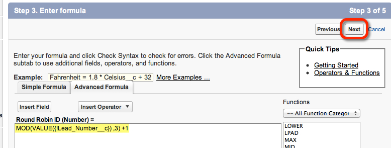 lead assignment rule round robin salesforce