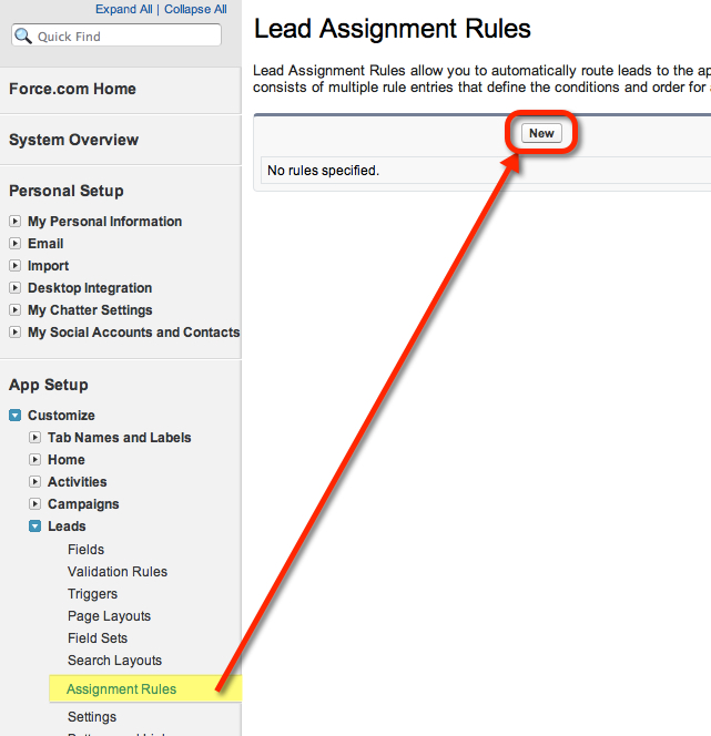 lead assignment sort order