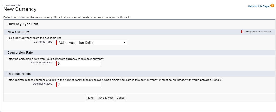 How to Activate Multiple Currency in Salesforce