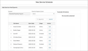 Customize Service Schedules and Attendance Tracking